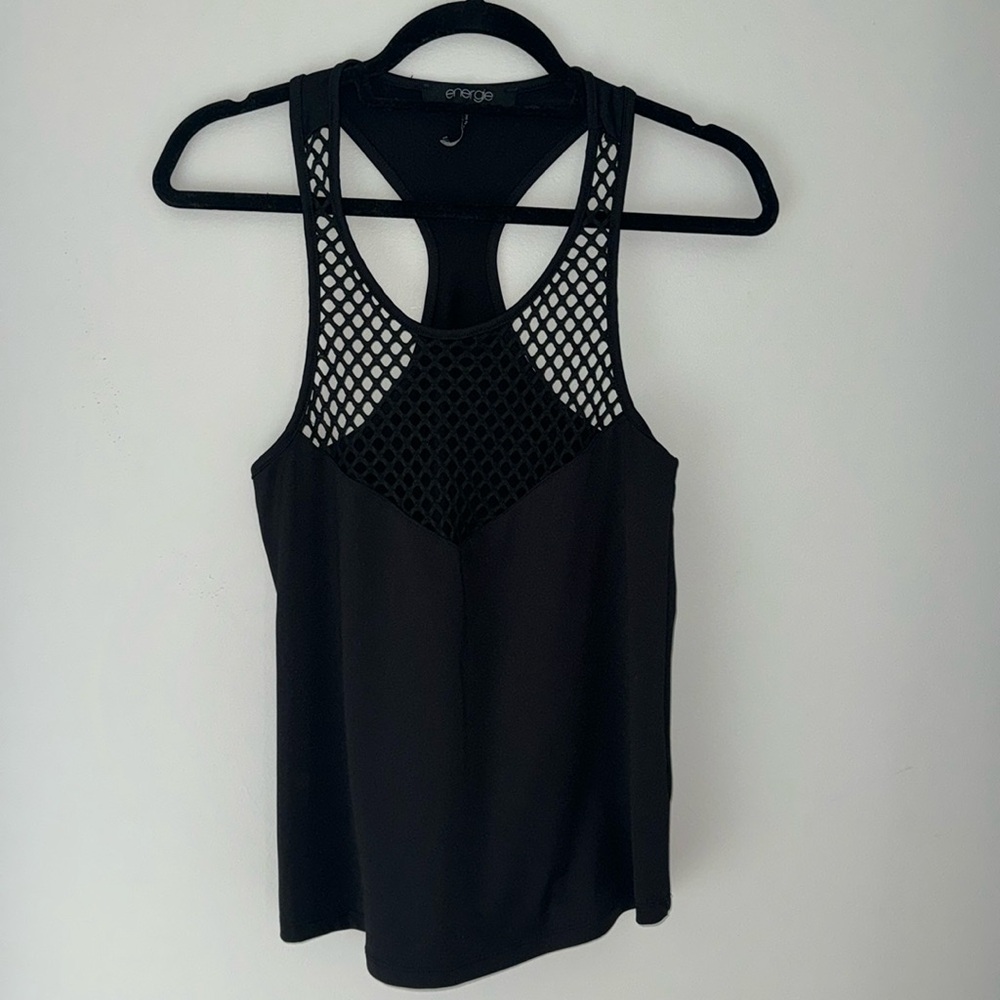 Black workout tank